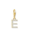 THOMAS SABO Charm Pendant Letter E Gold Plated