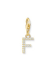 THOMAS SABO Charm Pendant Letter F Gold Plated