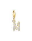 THOMAS SABO Charm Pendant Letter M Gold Plated