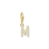 THOMAS SABO Charm Pendant Letter M Gold Plated