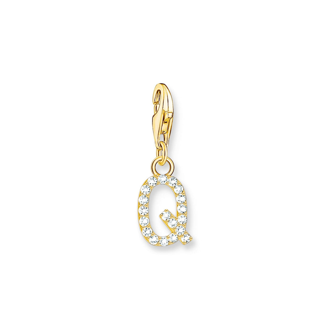 THOMAS SABO Charm Pendant Letter Q Gold Plated