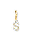 THOMAS SABO Charm Pendant Letter S Gold Plated