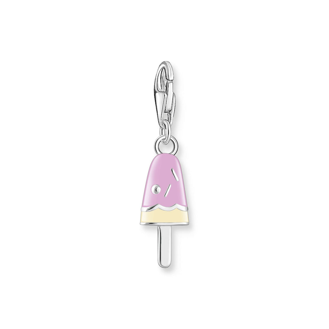 THOMAS SABO Charm Pendant Popsicle with White Stones Silver