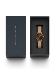 Daniel Wellington Petite Amber 28 Rose Gold & Brown Watch