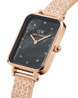 Daniel Wellington Quadro 20x26 Lumine Rose Gold Mother of Pearl Black Watch