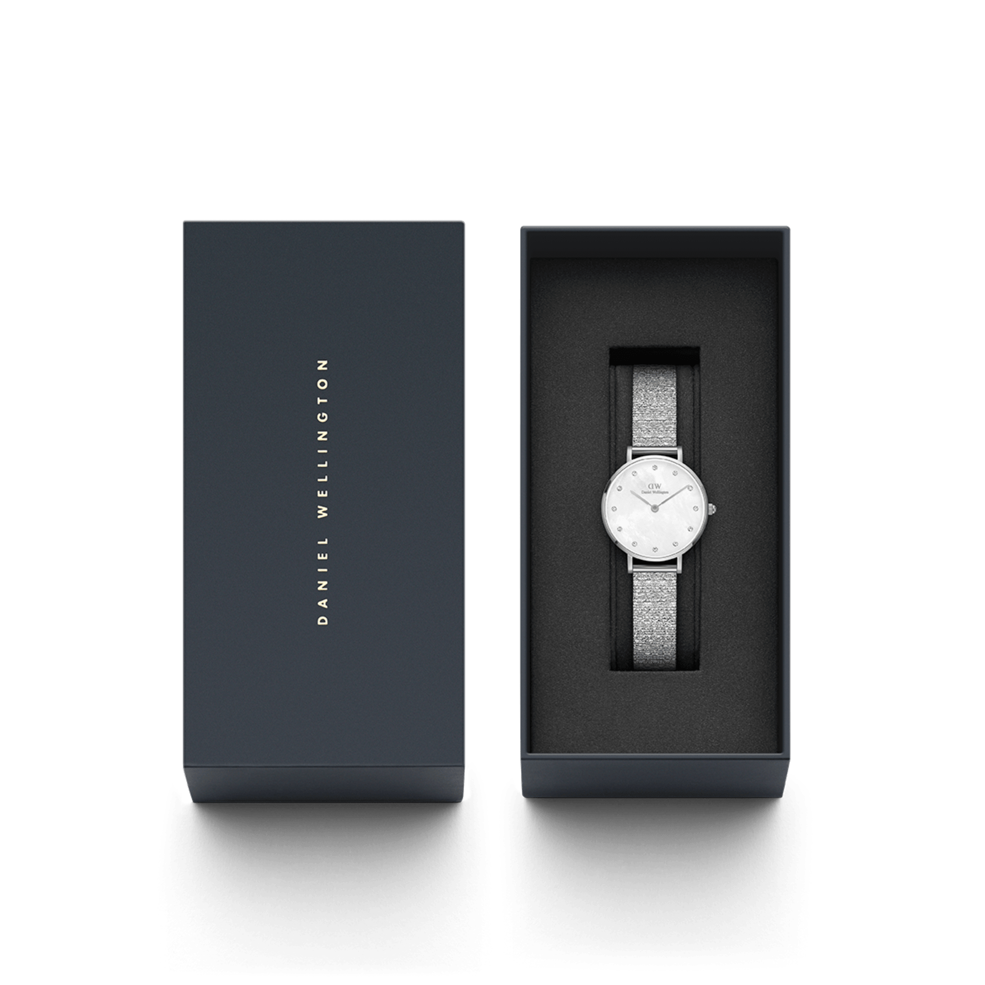 Daniel Wellington Petite 28 Lumine Silver Mother of Pearl White Watch