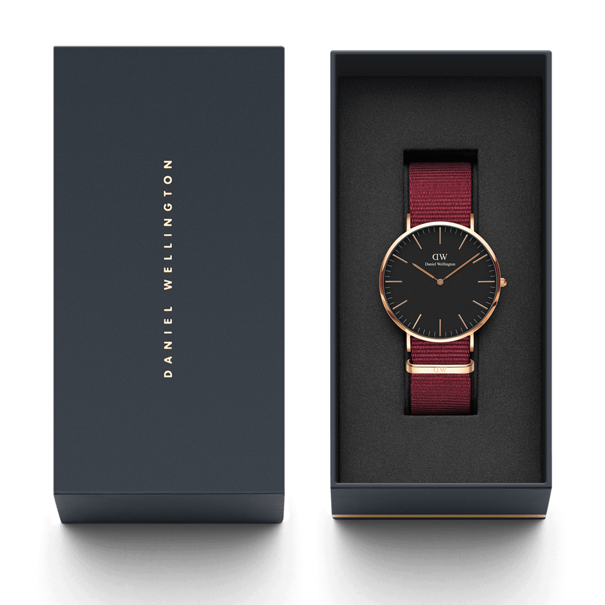 Daniel Wellington Classic 40 Roselyn Rose Gold &amp; Black Watch