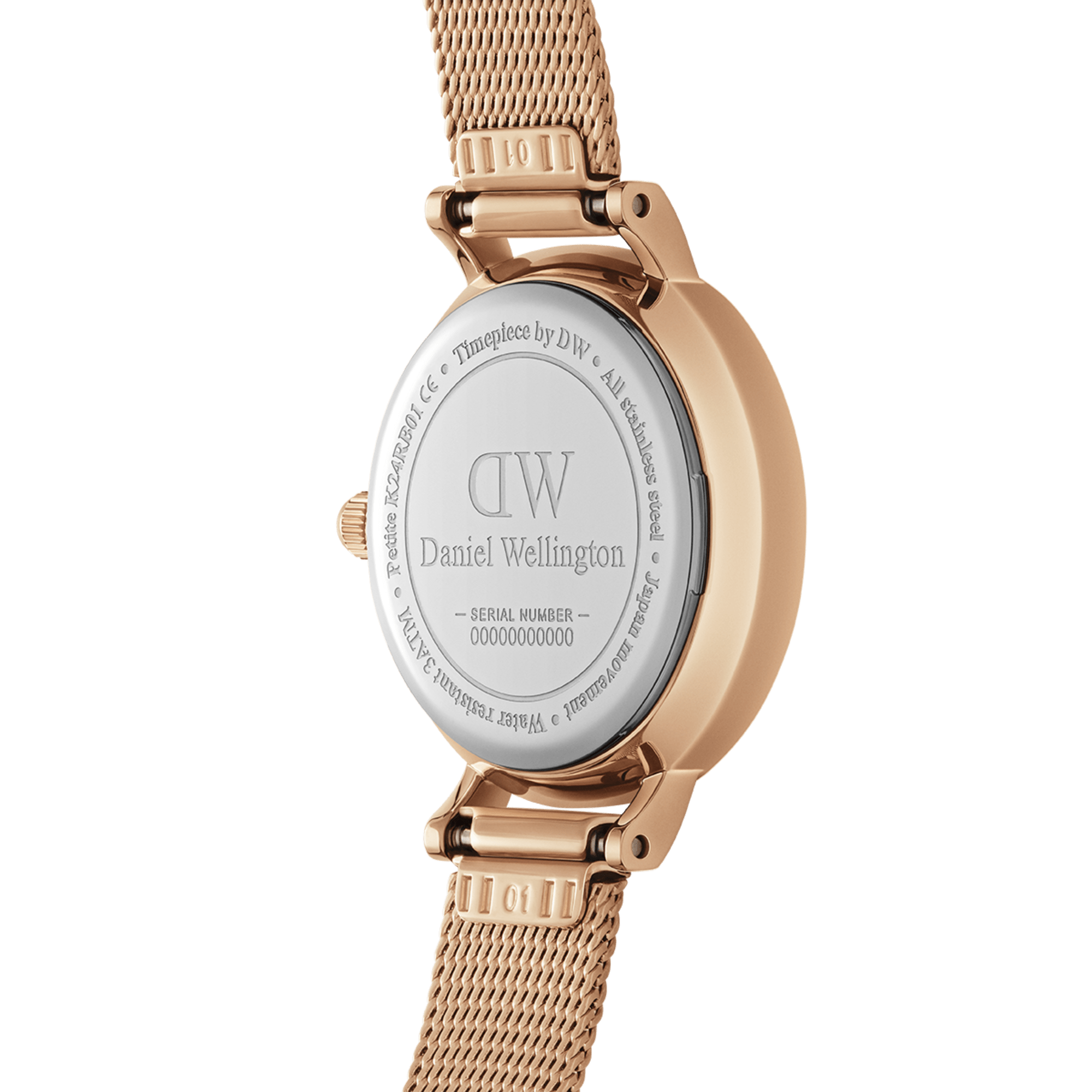 Daniel Wellington Petite 24 Pressed Melrose Rose Gold &amp; Black Watch