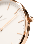 Daniel Wellington Classic 36 Dover Rose Gold & White Watch