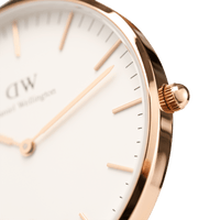 Daniel Wellington Classic 36 Dover Rose Gold & White Watch