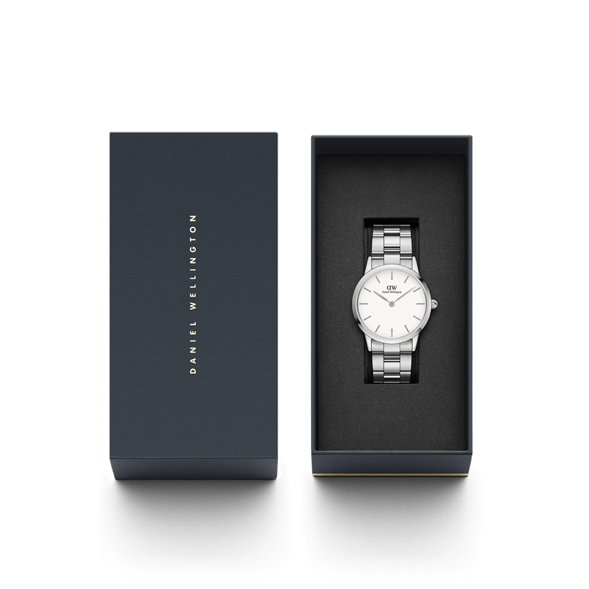 Daniel Wellington Iconic Link 36 Silver &amp; White Watch