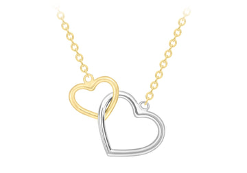 9CT LENNON HEART NECKLACE