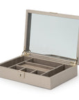 Wolf Palermo Medium Jewellery Box Pewter