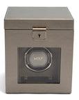 Wolf Palermo Single Watch Winder Pewter