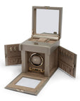 Wolf Palermo Single Watch Winder Pewter