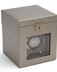 Wolf Palermo Single Watch Winder Pewter