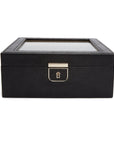 Wolf Palermo 6 Pc Watch Box Black Anthracite