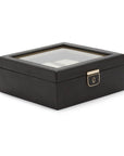 Wolf Palermo 6 Pc Watch Box Black Anthracite