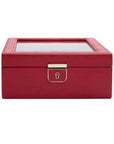 Wolf Palermo 6 Piece Watch Box Red