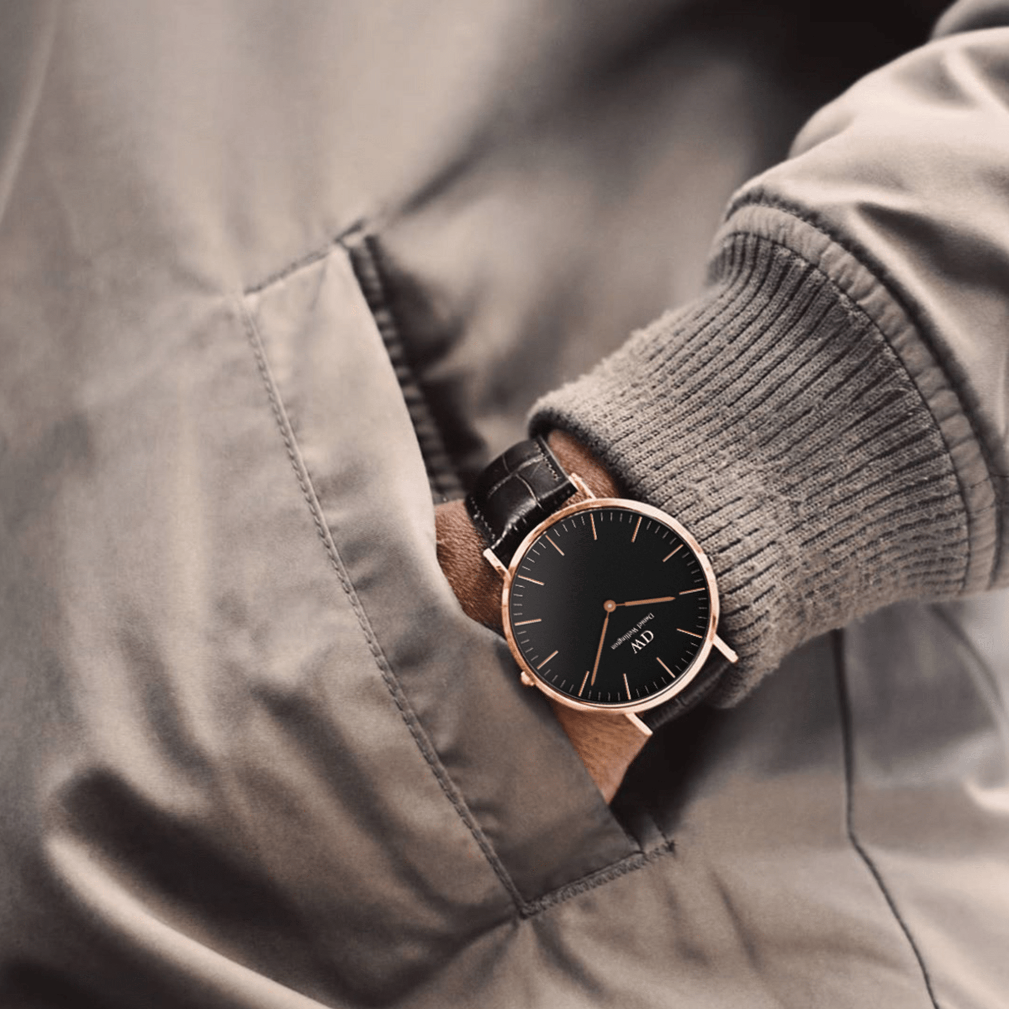 Daniel Wellington Classic 40 York Rose Gold &amp; Black Watch