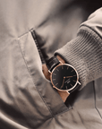 Daniel Wellington Classic 40 York Rose Gold & Black Watch