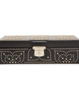 Wolf Marrakesh Flat Jewellery Box Black