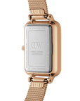 Daniel Wellington Quadro 20X26 Pressed Melrose Rose Gold & White Watch