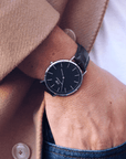 Daniel Wellington Classic 40 Reading Silver & Black Watch