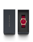 Daniel Wellington Iconic Motion Ruby 40 Rose Gold Red Watch