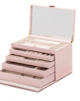 Wolf Caroline E-Large Jewellery Case Rose Quartz