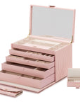 Wolf Caroline E-Large Jewellery Case Rose Quartz