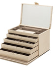 Wolf Caroline E-Large Jewellery Case Ivory