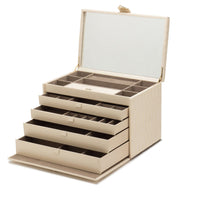 Wolf Caroline E-Large Jewellery Case Ivory