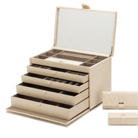 Wolf Caroline E-Large Jewellery Case Ivory