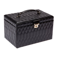 Wolf Caroline E-Large Jewellery Case Black