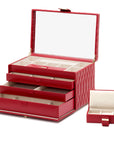 Wolf Caroline Large Jewellery Case Red