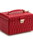 Wolf Caroline Medium Jewellery Case Red