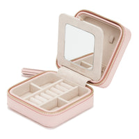 Wolf Caroline Zip Travel Case Rose Quartz