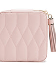 Wolf Caroline Zip Travel Case Rose Quartz