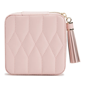 Wolf Caroline Zip Travel Case Rose Quartz