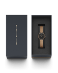 Daniel Wellington Petite 24 Pressed Melrose Rose Gold & Black Watch