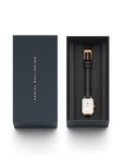 Daniel Wellington Quadro 20X26 Pressed Sheffield Rose Gold & White Watch