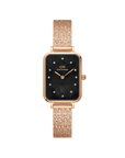 Daniel Wellington Quadro 20x26 Lumine Rose Gold Mother of Pearl Black Watch