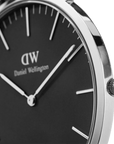 Daniel Wellington Classic 36 York Silver & Black Watch