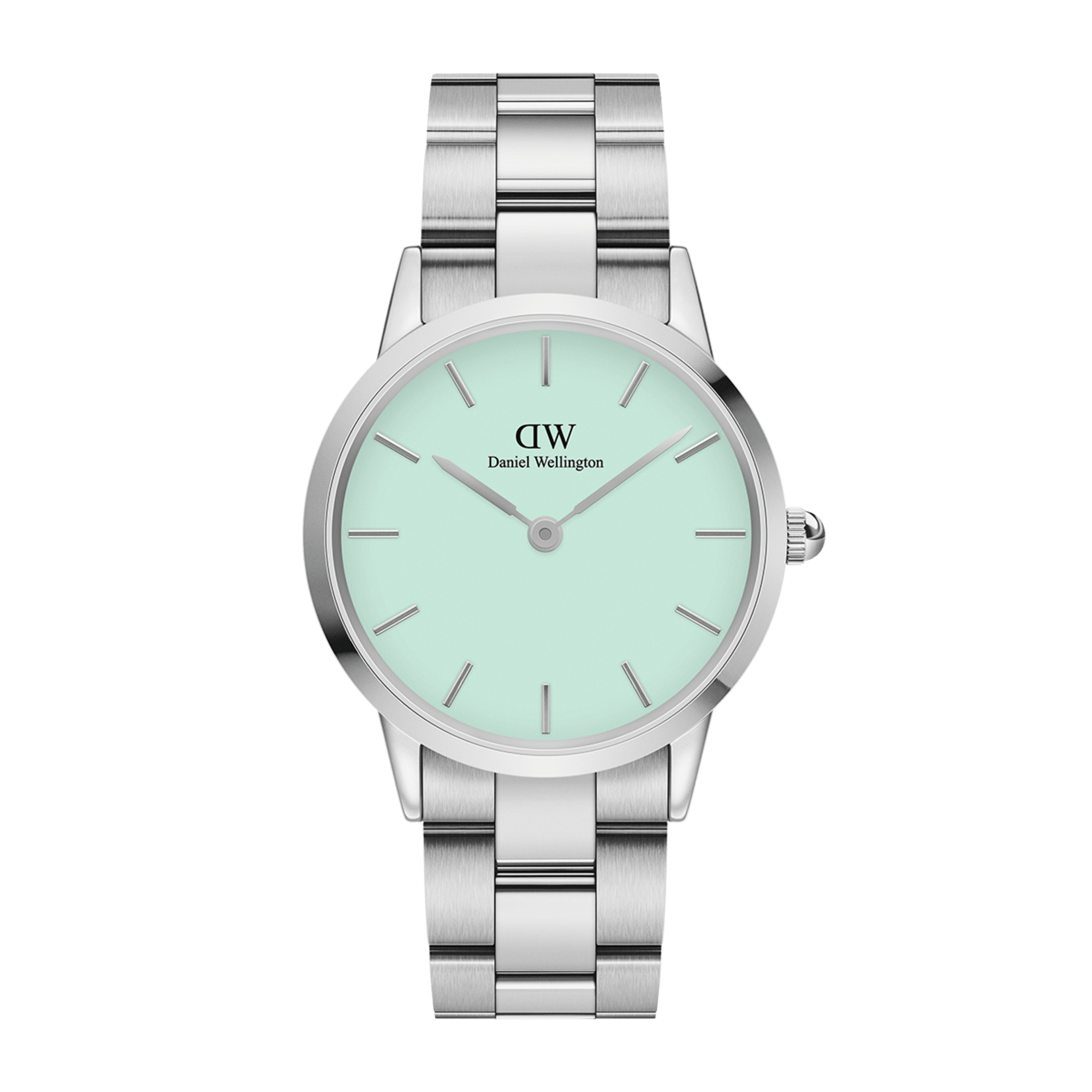 Daniel Wellington Iconic Link 28 Silver &amp; Mint Watch