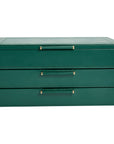 Wolf Sophia Jewellery Box Forrest Green