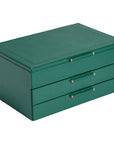 Wolf Sophia Jewellery Box Forrest Green