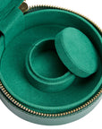 Wolf Sophia Mini Round Zip Case Forest Green