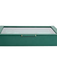 Wolf Sophia Jewellery Box with Window Forest Green