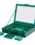 Wolf Sophia Jewellery Box with Window Forest Green